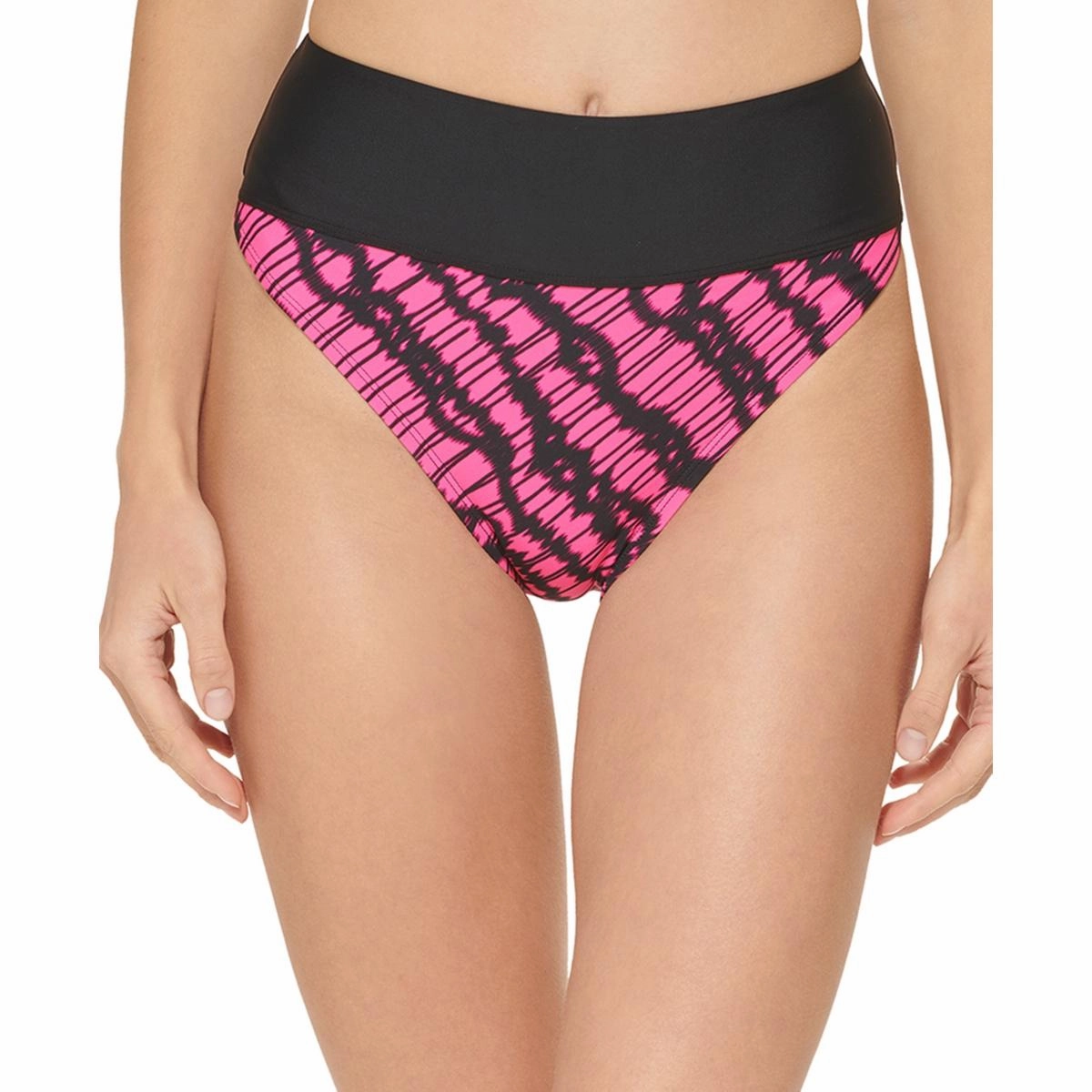 Womens High-Waist Printed Swim Bottom Separates