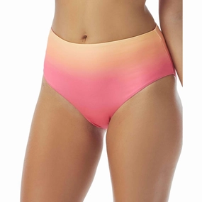 Womens HighWaist Ombre Swim Bottom Separates