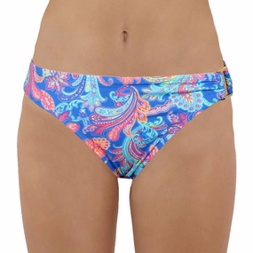 Womens Printed Hipster Swim Bottom Separates