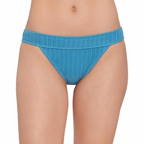 Womens Ribbed Lined Swim Bottom Separates