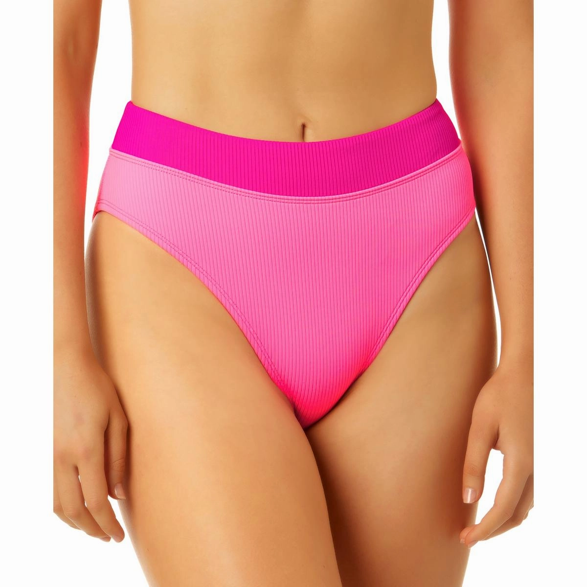 Womens Ribbed Nylon Swim Bottom Separates