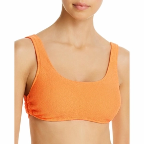 Womens Ring Side Scoop Neck Swim Top Separates