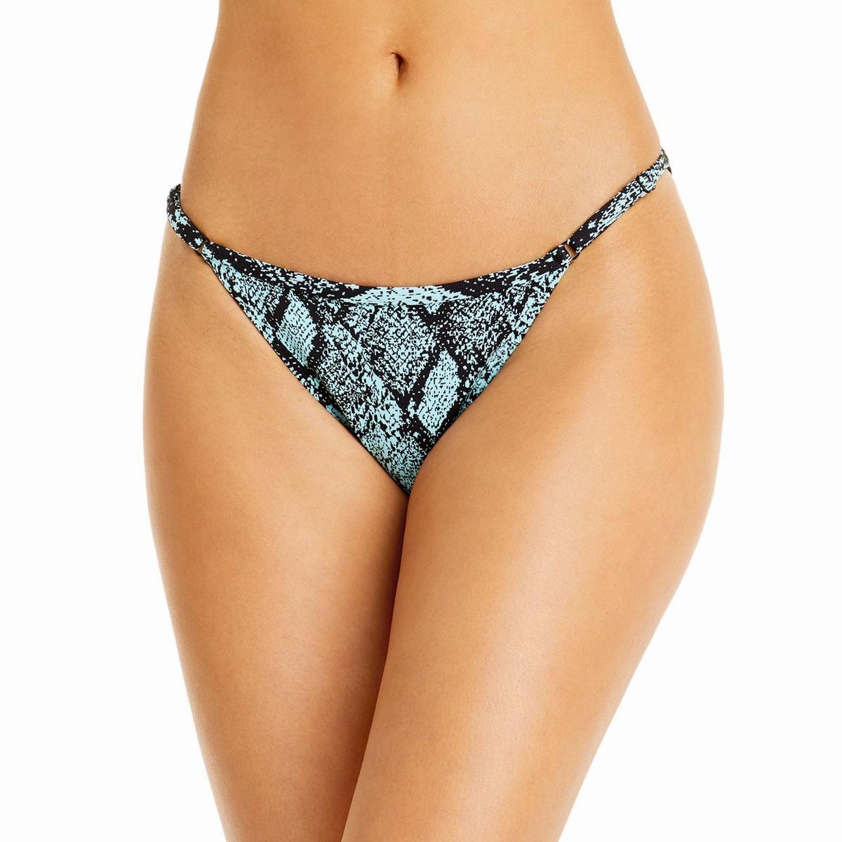 Womens Snake Print Adjustable Swim Bottom Separates