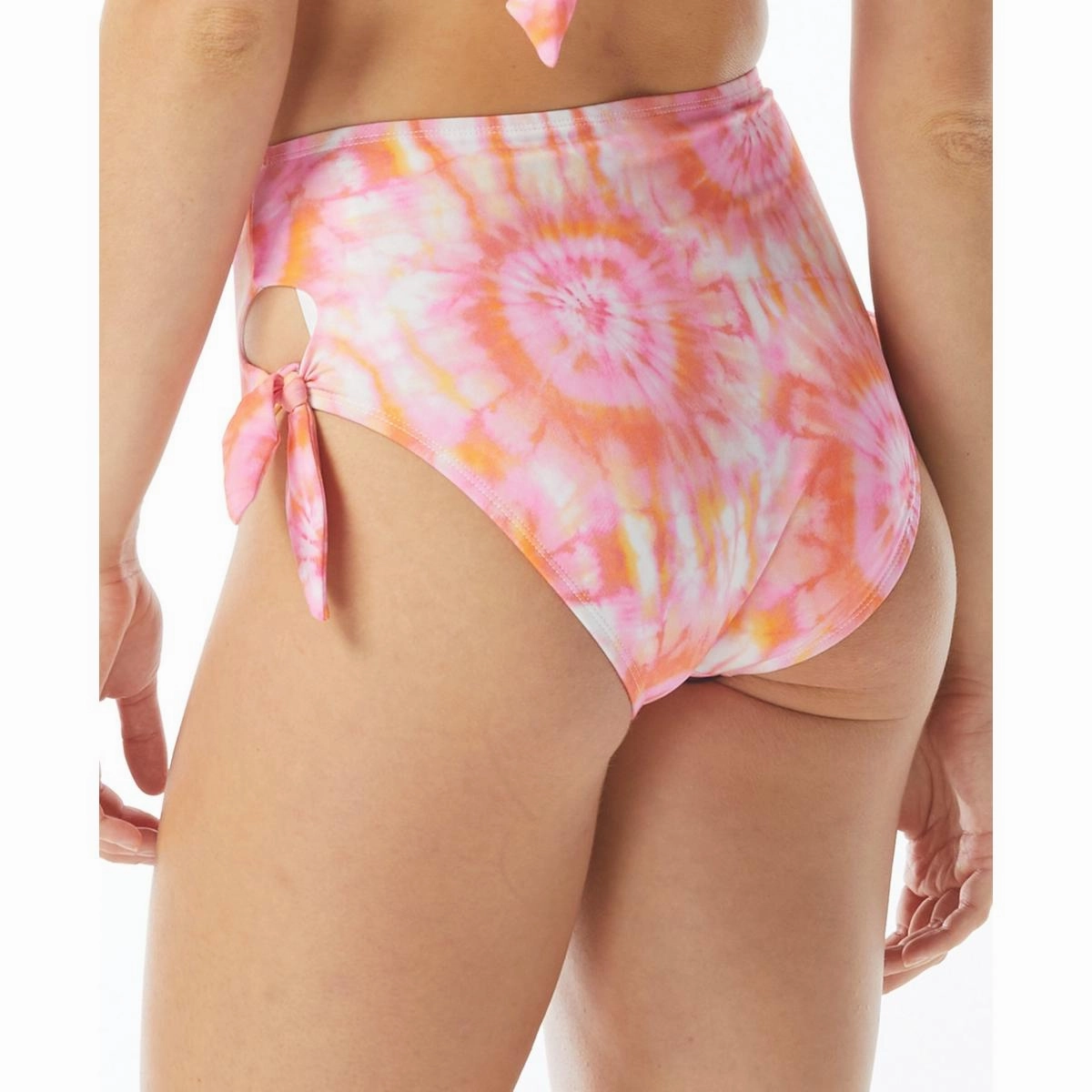 Womens Tie-Dye Cut-Out Swim Bottom Separates