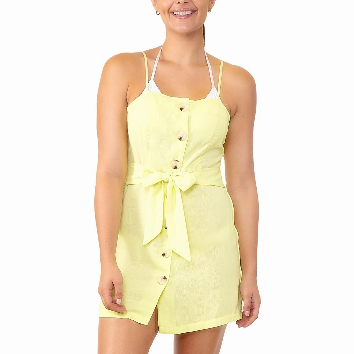 Womens Tie Waist Dress Cover-Up