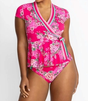 Wrap Tankini Top -Plus In Belrose