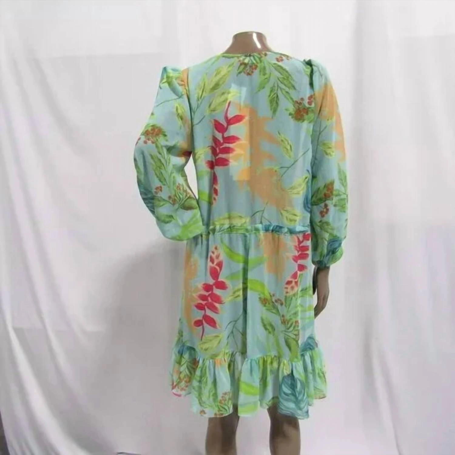 X Revolve Tropicalia Short Kimono Swim Cover-Up In Island Blue
