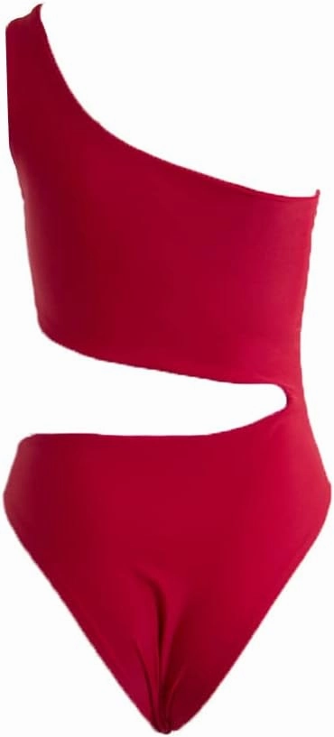 YELAIVP Women's Cutout One Piece Swimsuit Sexy One Shoulder High Cut Bathing Suit Bikini