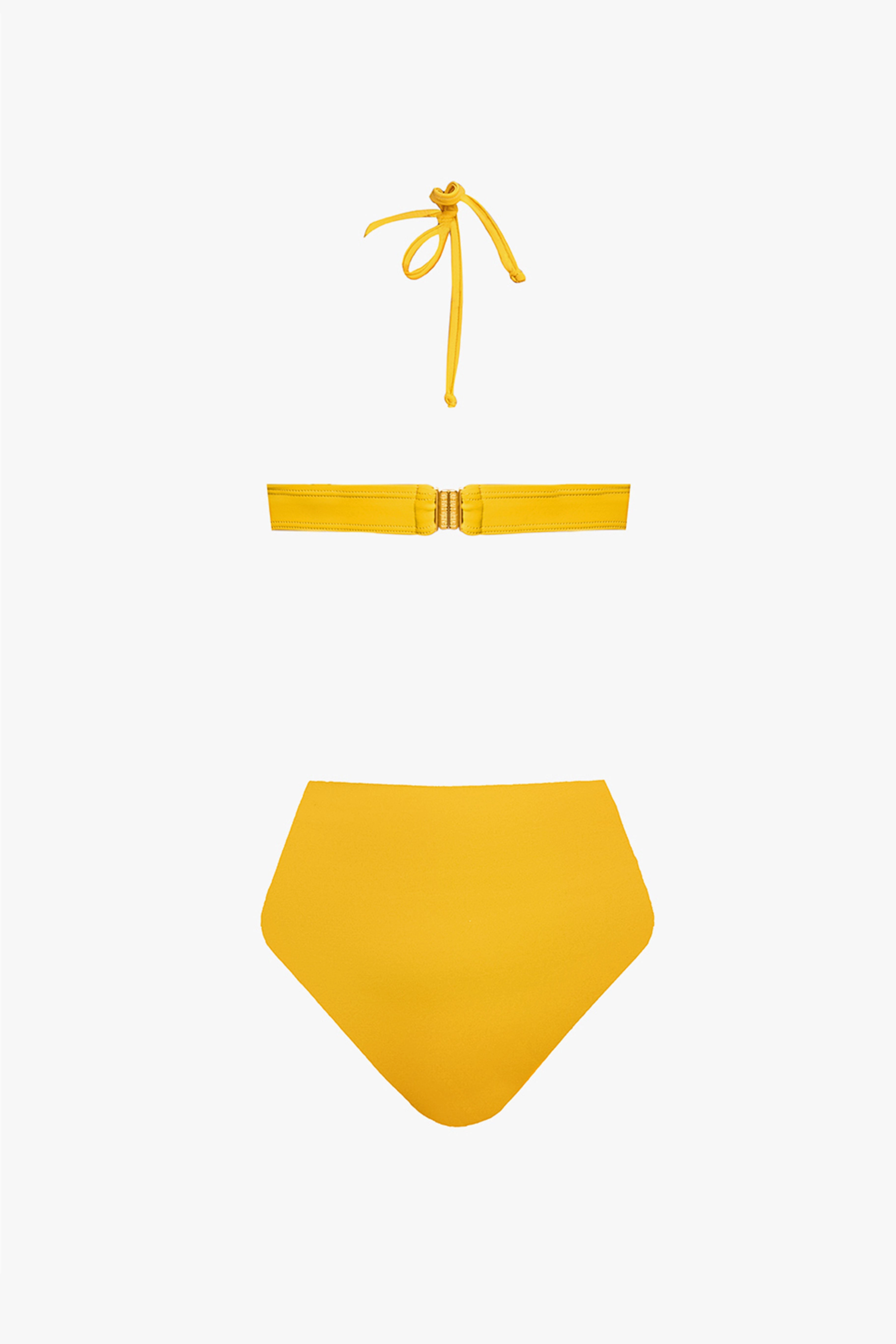 Yellow Cut-out One-piece