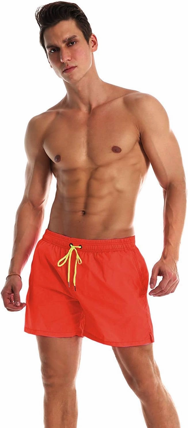 YnimioAOX Men's Swim Trunks Quick Dry Beach Shorts Swimwear Bathing Suit