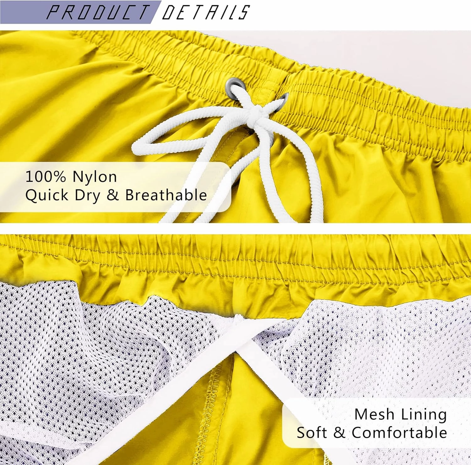 YnimioAOX Men's Swim Trunks Quick Dry Beach Shorts Swimwear Bathing Suit