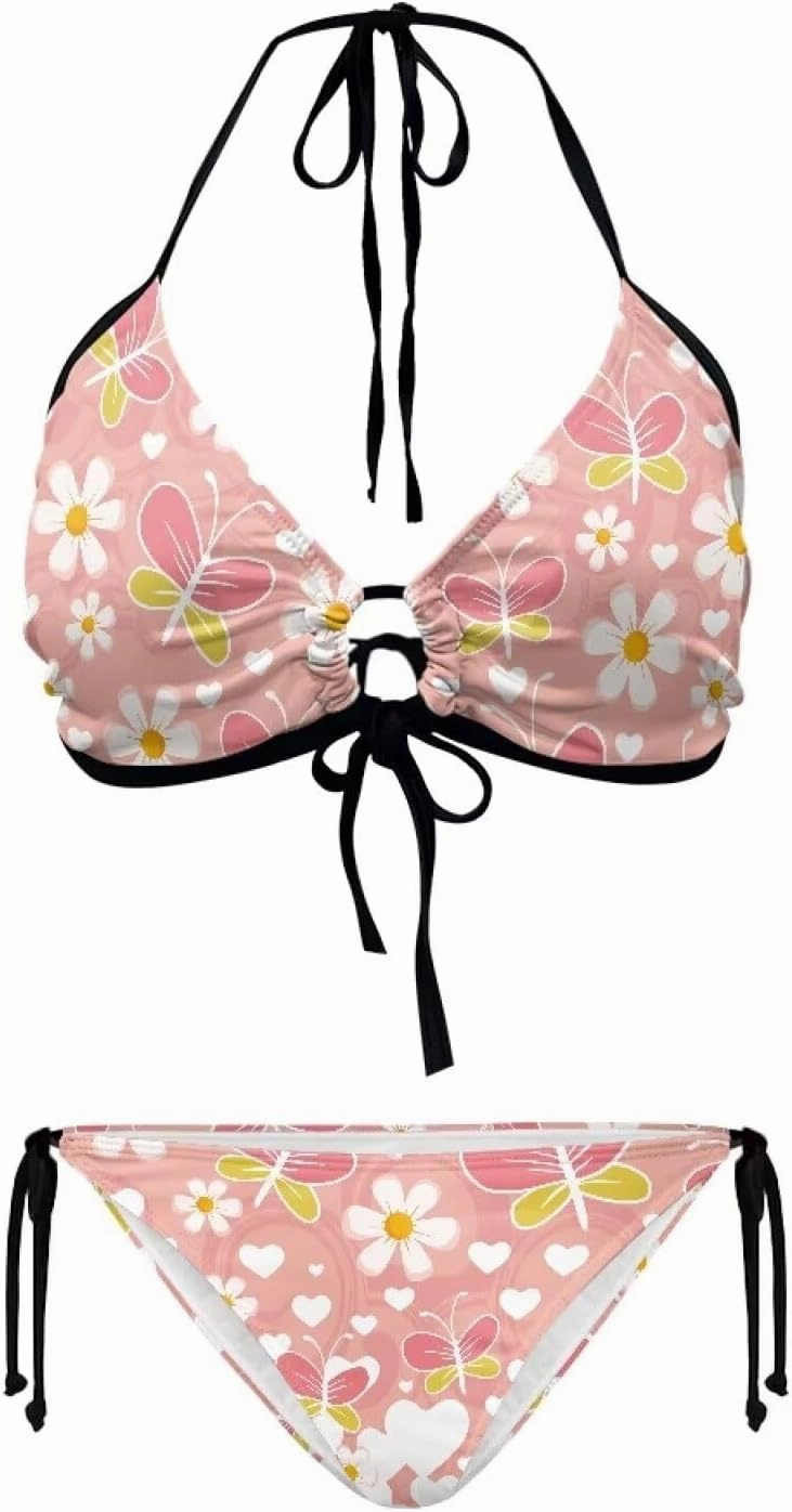 Ystardream Women's String Bikini Push Up Thong Bathing Suits 2 Piece Swimsuits
