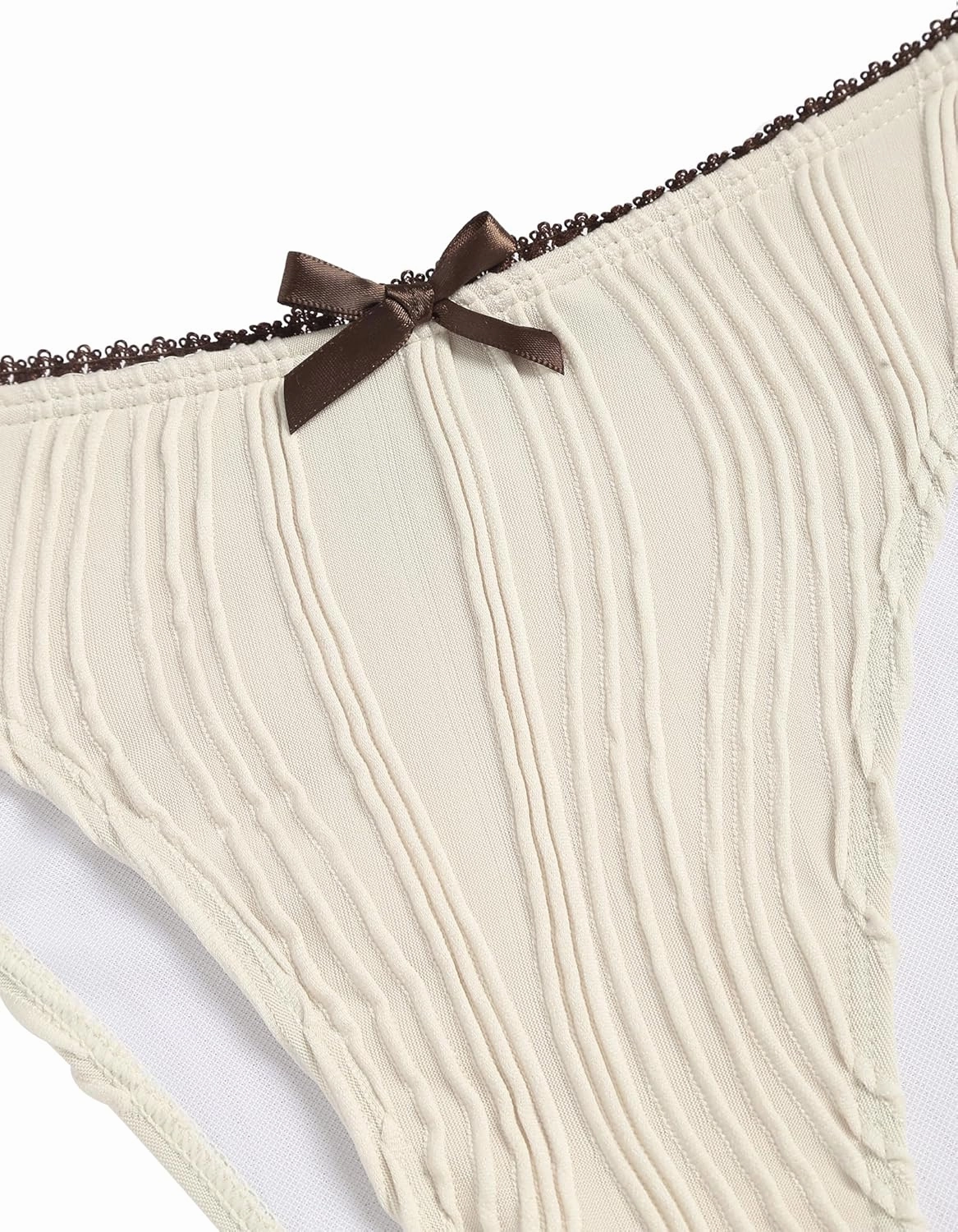 ZAFUL Women's V Neck Bikini Set High Waisted Swimsuits Lace Up Bow Decor Cheeky Two Piece Bathing Suit