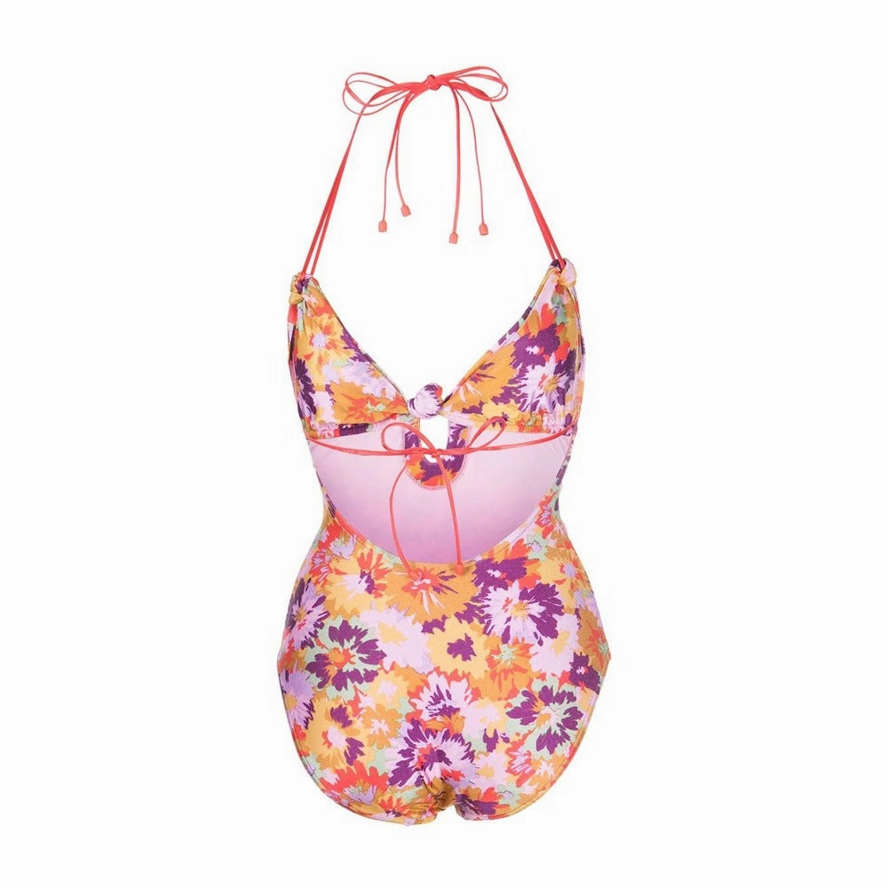 Zimmermann Violet Knotted 1Pc Mustard Multi Floral